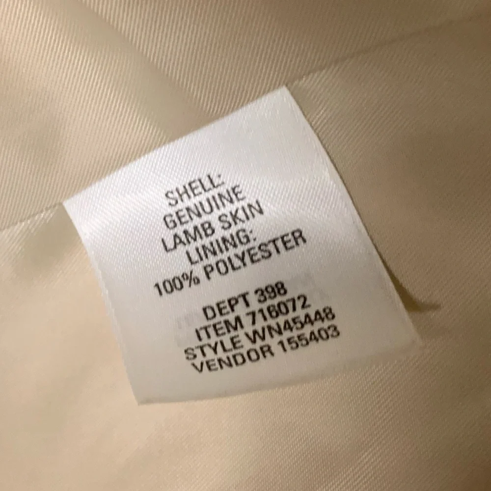 Nordstrom Womens Lamb Skin Leather Cream Everyday Blazer 🌴 - Picture 9 of 16